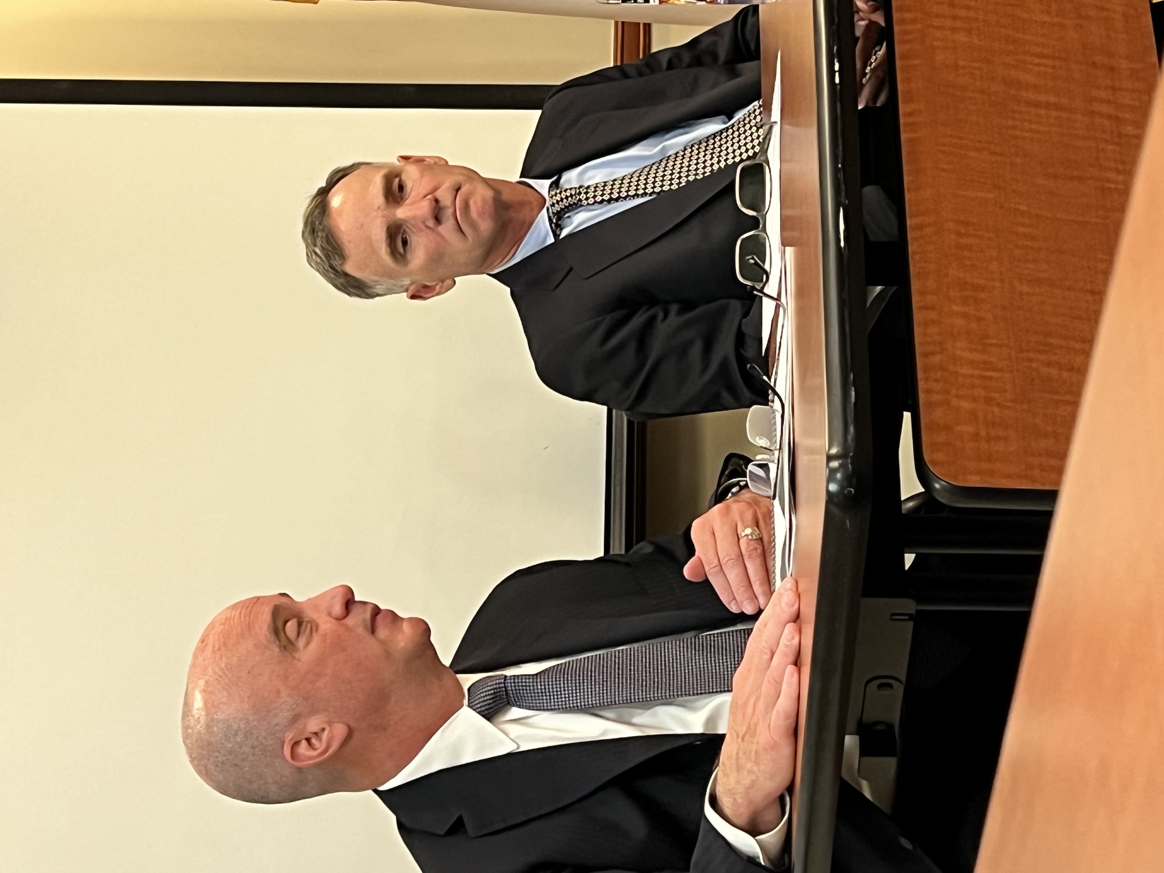 Representatives from Anchor Capital Advisors, William J. Hickey (R), Portfolio Manager and John Boles (L), Director of Institutional Marketing attended the meeting to provide a portfolio update.